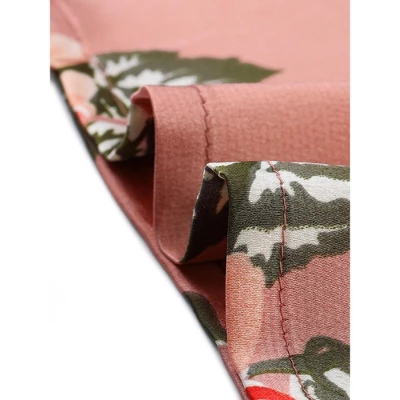 Cheibear Womens Satin Robes Pajama Bridal Party Tie Waist Mini Bathrobe 6 Cheibear Womens Satin Robes Pajama Bridal Party Tie Waist Mini Bathrobe - Image 4