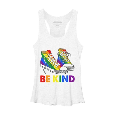 Design By Humans Be Kind Sneakers LGBTQIA PrideBy Legato Tendo Racerback Tank Top 6 Design By Humans Be Kind Sneakers LGBTQIA PrideBy Legato Tendo Racerback Tank Top - Image 4