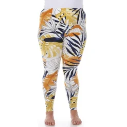 Plus Size Super Soft Tropical Printed Leggings -Women Store GUEST 4da9bb12 593f 4e69 b930 71378eb0c580