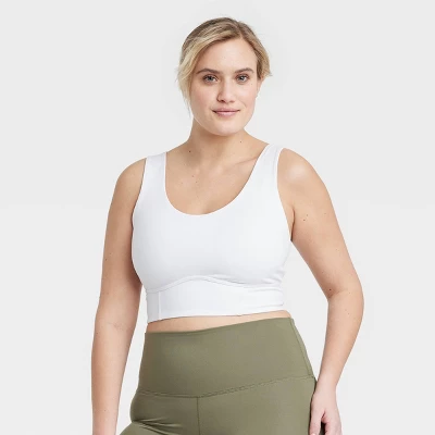 Women's Light Support Brushed Sculpt Bold Stitch Sports Bra - All In Motion™ 4 Women's Light Support Brushed Sculpt Bold Stitch Sports Bra - All In Motion™ - Image 2