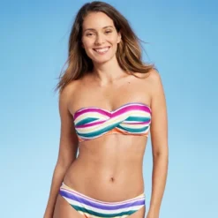 Women's Striped Twist Bandeau Bikini Top - Kona Sol™ Multi 16 Women's Striped Twist Bandeau Bikini Top - Kona Sol™ Multi -Women Store GUEST 4f43e591 f8a5 47c5 99f3 73fa7a3ab917