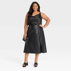 Women's Faux Leather A-Line Skirt - Ava & Viv™ -Women Store GUEST 4f4c2116 fbf3 49da 8ef6 42e5d0ef4f95