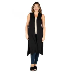 24seven Comfort Apparel Women's Plus Long Sleeveless Vest 9 24seven Comfort Apparel Women's Plus Long Sleeveless Vest -Women Store GUEST 4ff1471a 13aa 4c49 bff8 343a254a4547