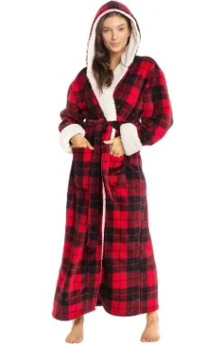 Women's Warm Winter Robe, Plush Fleece Full Length Long Hooded Bathrobe 20 Women's Warm Winter Robe, Plush Fleece Full Length Long Hooded Bathrobe -Women Store GUEST 5000410f e0cd 4fc3 9c64 293f26106dc6