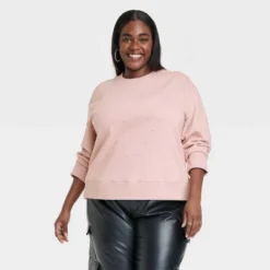 Women's Jeweled Pullover Sweatshirt - A New Day™ -Women Store GUEST 5122d2bb 227d 4390 b451 99898a87376c