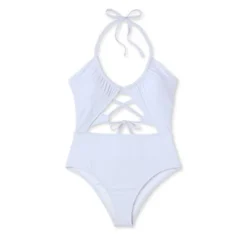 Women's Cut Out Halter Lurex One Piece Swimsuit - Shade & Shore™ Cream 11 Women's Cut Out Halter Lurex One Piece Swimsuit - Shade & Shore™ Cream -Women Store GUEST 51bbd19b a76f 462b 8339 2e50b4ab0890
