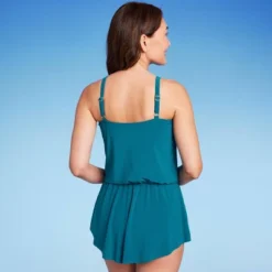 Women's UPF 50 High Neck Swim Romper With Pockets One Piece Swimsuit - Aqua Green® 14 Women's UPF 50 High Neck Swim Romper With Pockets One Piece Swimsuit - Aqua Green® -Women Store GUEST 52756d09 140f 4596 af7e a8bb52df07b8