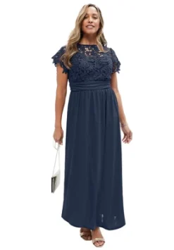 Jessica London Women’s Plus Size Lace Maxi Dress -Women Store GUEST 55cd0b68 d72d 4e25 a516 b0f48f8568f3