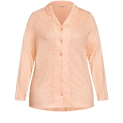 Women's Plus Size Button Through Sleep Top - Pink | AVENUE -Women Store GUEST 55efd25b 6d1f 41a6 b2b5 f30e2cda767b