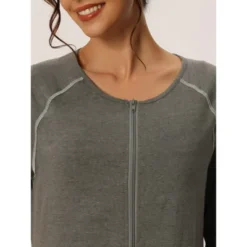 Cheibear Womens Zipper Front Housecoat With Pockets Long Robes 14 Cheibear Womens Zipper Front Housecoat With Pockets Long Robes -Women Store GUEST 57f71bb3 4df1 48d9 889a 119df202c61b