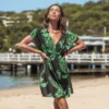 Women's Tropical Leaf Cover-Up Dress - Cupshe -Women Store GUEST 58b5a284 18e1 4a0f 85a4 02e1cffa4306