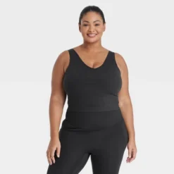 Women's Light Support V-Neck Cropped Sports Bra - All In Motion™ -Women Store GUEST 5a4d2acd f8fe 4e89 ac9d f9dfabd791dc