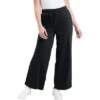 June + Vie By Roaman's Women’s Plus Size French Terry Wide-Leg Pant