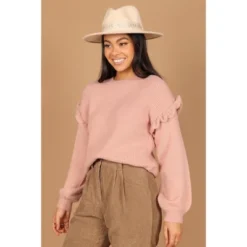 Petal And Pup Womens Bethany Drop Sleeve Ruffle Knit Sweater -Women Store GUEST 5b26951b 54c8 4527 b448 d601dd73774b