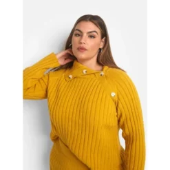 Rebdolls Women's Posey Knit Button Detail Oversized Sweater -Women Store GUEST 5b5c7317 cf02 4a3a a65b f524a03ae740