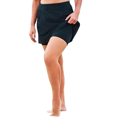 Swim 365 Women’s Plus Size Zip-Pocket Swim Skort 5 Swim 365 Women’s Plus Size Zip-Pocket Swim Skort - Image 3
