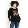 Women's Plus Size Lapland Sweater - Black | EVANS -Women Store GUEST 5ca856bc 53b9 4b2c b5a4 de3282b221c9