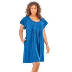 Swim 365 Women’s Plus Size Box-Pleat Cover Up 13 Swim 365 Women’s Plus Size Box-Pleat Cover Up -Women Store GUEST 5f023769 2930 42f1 b798 b969cac03aaa