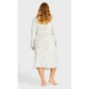 Women's Plus Size Snowflake Robe - Gray | AVENUE