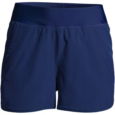 Lands' End Women's 3" Quick Dry Elastic Waist Board Shorts Swim Cover-up Shorts With Panty 8 Lands' End Women's 3" Quick Dry Elastic Waist Board Shorts Swim Cover-up Shorts With Panty - Image 6