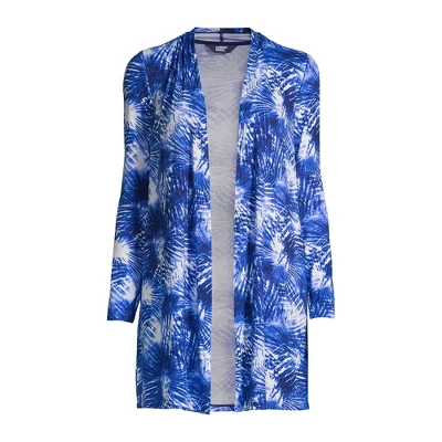 Lands' End Women's Lightweight Jersey Knit Long Cardigan 7 Lands' End Women's Lightweight Jersey Knit Long Cardigan - Image 5