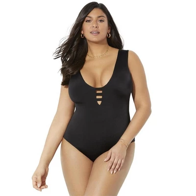 Swimsuits For All Women’s Plus Size Strappy Scoopneck One Piece Swimsuit 6 Swimsuits For All Women’s Plus Size Strappy Scoopneck One Piece Swimsuit - Image 4