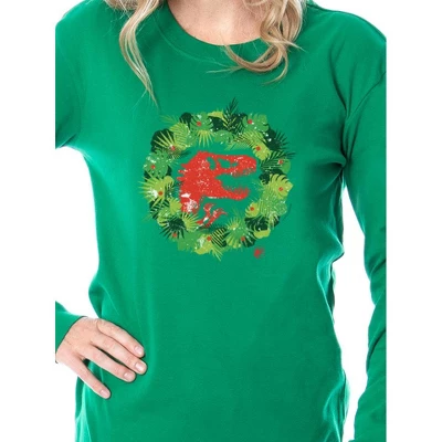 Jurassic World Movie Film Christmas Family Sleep 2 Piece Pajama Set Adult 5 Jurassic World Movie Film Christmas Family Sleep 2 Piece Pajama Set Adult - Image 3