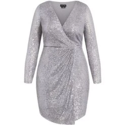 Women's Plus Size Razzle Dress - Metal | CITY CHIC 9 Women's Plus Size Razzle Dress - Metal | CITY CHIC -Women Store GUEST 64a3cea6 7e46 46df 8b54 2ef433503034
