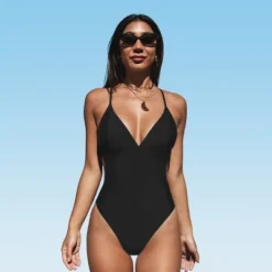 Women's Cutout Back Crisscross One Piece Swimsuit - Cupshe 19 Women's Cutout Back Crisscross One Piece Swimsuit - Cupshe -Women Store GUEST 663c5935 82de 4cd3 a712 73ddd0fccdcc
