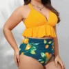 Women's High Waist Ruffled Plus Size Bikini Set - Cupshe 1 Women's High Waist Ruffled Plus Size Bikini Set - Cupshe -Women Store GUEST 6655f824 8eac 420d a462 430bb76f3983