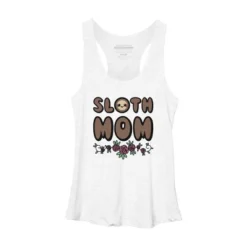 Women's Design By Humans Sloth Mom Flowers By SlothgirlArt Racerback Tank Top -Women Store GUEST 66da084f c167 4c84 aa8f bed96223852b