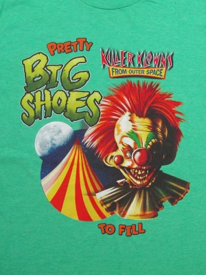 Killer Klowns From Outer Space Pretty Big Shoes To Fill Crew Neck Short Sleeve Green Heather Women's T-shirt 3 Killer Klowns From Outer Space Pretty Big Shoes To Fill Crew Neck Short Sleeve Green Heather Women's T-shirt
