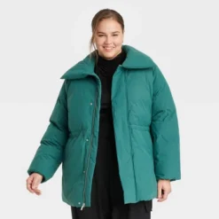 Women's Mid Length Relaxed Puffer Jacket - A New Day™ -Women Store GUEST 689e510a 45dc 4449 bea4 8578a1ac7871