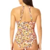 Anne Cole - Women's High Neck With Ruffled Straps One Piece Swimsuit
