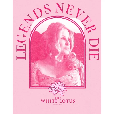 White Lotus Tanya McQuoid Pink Screenshot Legends Never Die Crew Neck Short Sleeve Pink Heather Women's Night Shirt 3 White Lotus Tanya McQuoid Pink Screenshot Legends Never Die Crew Neck Short Sleeve Pink Heather Women's Night Shirt