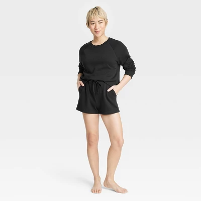 Women's Fleece Lounge Shorts - Colsie™ 5 Women's Fleece Lounge Shorts - Colsie™ - Image 3