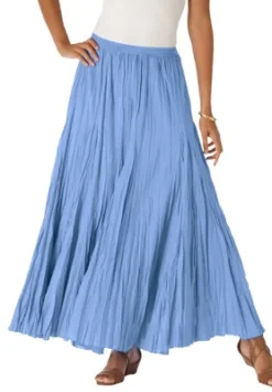 Jessica London Women’s Plus Size Flowing Crinkled Maxi Skirt -Women Store GUEST 6abe2ccc 4507 4510 a4ec 6acfe6e15817