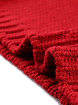 Allegra K Women's Winter Crew Neck Long Sleeve Cable Knit Pullover Sweater 5 Allegra K Women's Winter Crew Neck Long Sleeve Cable Knit Pullover Sweater - Image 3