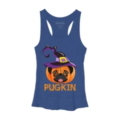 Women's Design By Humans Pugkin Pumpin Halloween By Trantanphat95 Racerback Tank Top -Women Store GUEST 6bbddb6c 1897 49dd aa05 f3d01d51258e