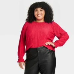 Women's Long Sleeve Plisse Blouse - Ava & Viv™ 13 Women's Long Sleeve Plisse Blouse - Ava & Viv™ -Women Store GUEST 6be60fd0 a168 41da 9aaf a00a7296e53c