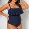 Women's Plus Size Ruffled One Piece Swimsuit - Cupshe -Women Store GUEST 6d421dd0 b746 4f04 8e7e 76627b0f3cd8