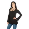 24seven Comfort Apparel Womens Criss Cross Cold Shoulder Long Sleeve Top 1 24seven Comfort Apparel Womens Criss Cross Cold Shoulder Long Sleeve Top -Women Store GUEST 6d5a9fc9 a293 4756 bf4a 52095f2b0b1b