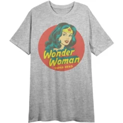 DC COMICS Wonder Woman Superhero In Circle Women's Athletic Heather Tshirt -Women Store GUEST 6d6e2859 1078 4b0e b77d 45f6e79d46d9