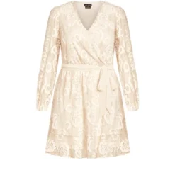 Women's Plus Size Lace Fly Away Dress - Beige | CITY CHIC -Women Store GUEST 6d73dd54 5436 41af 97ac c70d53e8dd2a