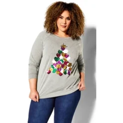 Women's Plus Size Sequin Sweat Top - Gray Marle | AVENUE 13 Women's Plus Size Sequin Sweat Top - Gray Marle | AVENUE -Women Store GUEST 6e292cd0 e5b3 4d4a b561 fb9a122f3181