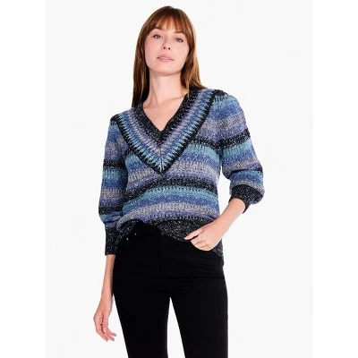 NIC + ZOE Sapphire Stripes Sweater 3 NIC + ZOE Sapphire Stripes Sweater