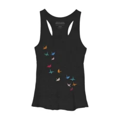 Women's Design By Humans Flying Paper Cranes Birds By Magnussons Racerback Tank Top 21 Women's Design By Humans Flying Paper Cranes Birds By Magnussons Racerback Tank Top -Women Store GUEST 6f960c67 d9a1 455f b052 8db5f6245130
