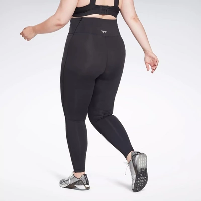 Reebok Lux High-Waisted Tights (Plus Size) Womens Athletic Leggings 4 Reebok Lux High-Waisted Tights (Plus Size) Womens Athletic Leggings - Image 2