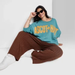 Women's Ascot + Hart Graphic Pullover Sweatshirt - Blue -Women Store GUEST 6f99a36a bfa7 4310 8216 f86cc5076738