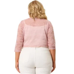 Agnes Orinda Women's Plus Size Shrug 3/4 Sleeves Lace Tie Neck Crop Bolero Cardigan 20 Agnes Orinda Women's Plus Size Shrug 3/4 Sleeves Lace Tie Neck Crop Bolero Cardigan -Women Store GUEST 703baad0 61b3 4c25 8ba2 7b88d02ab014